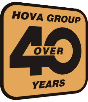 Hova logo on banner